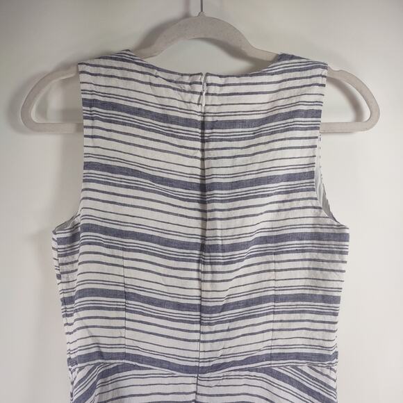 St Tropez West Linen Stripped Dress, Size 6 - Picture 4 of 7